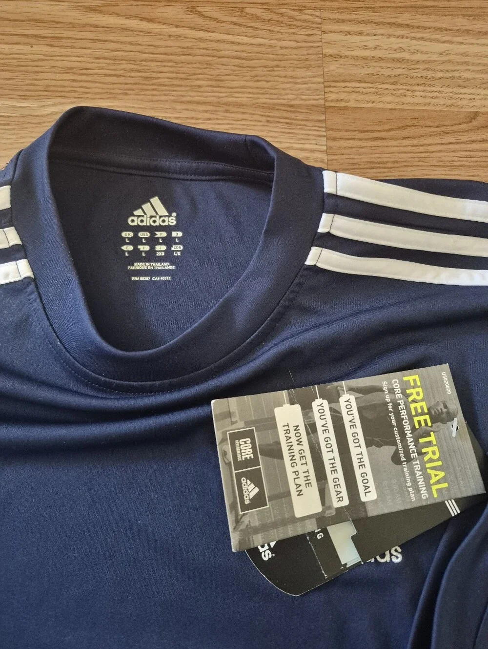 Adidas Climalite Men's Blue Long-Sleeve Shirt